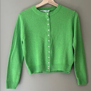 Zara Smooth Knit Green Sweater Cardigan (NWT)